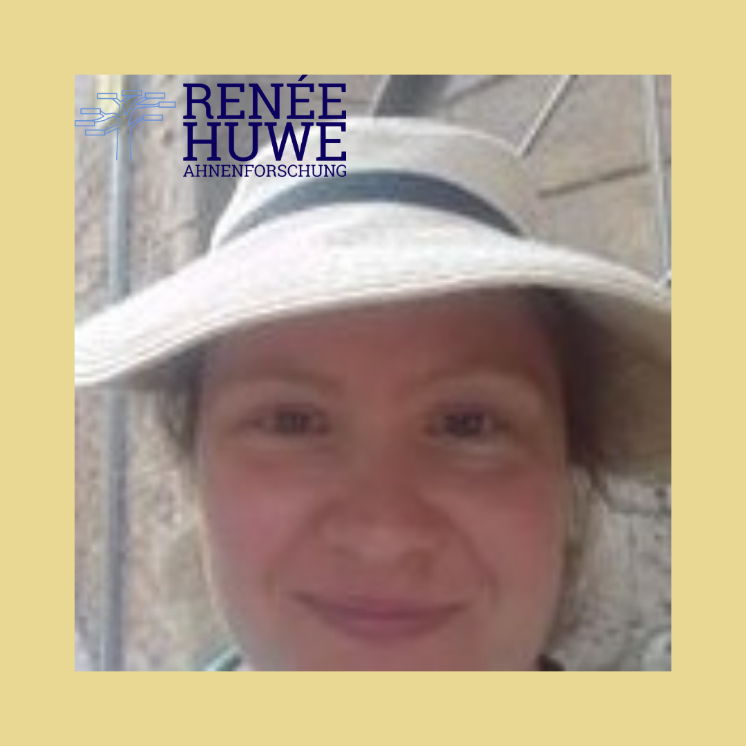 Renée Huwe Ahnenforschung
Bild von Renée Huwe mit Sommerhut